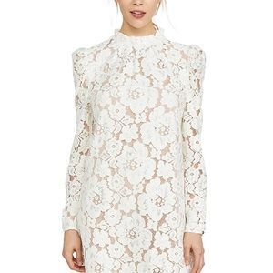 White lace dress worn once!! Great condition!